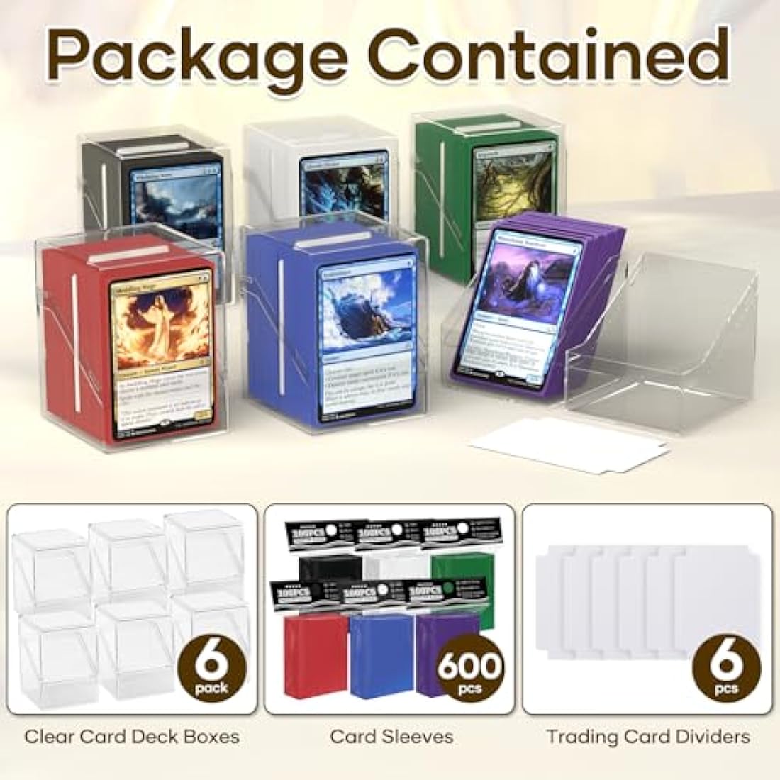 6 Pack Card Deck Boxes