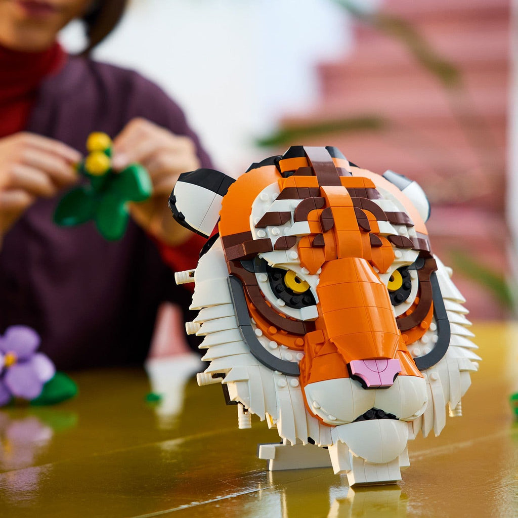 Lego Art 31217 The Fauna Collection - Tiger 3D Wall Art for Ages 18+