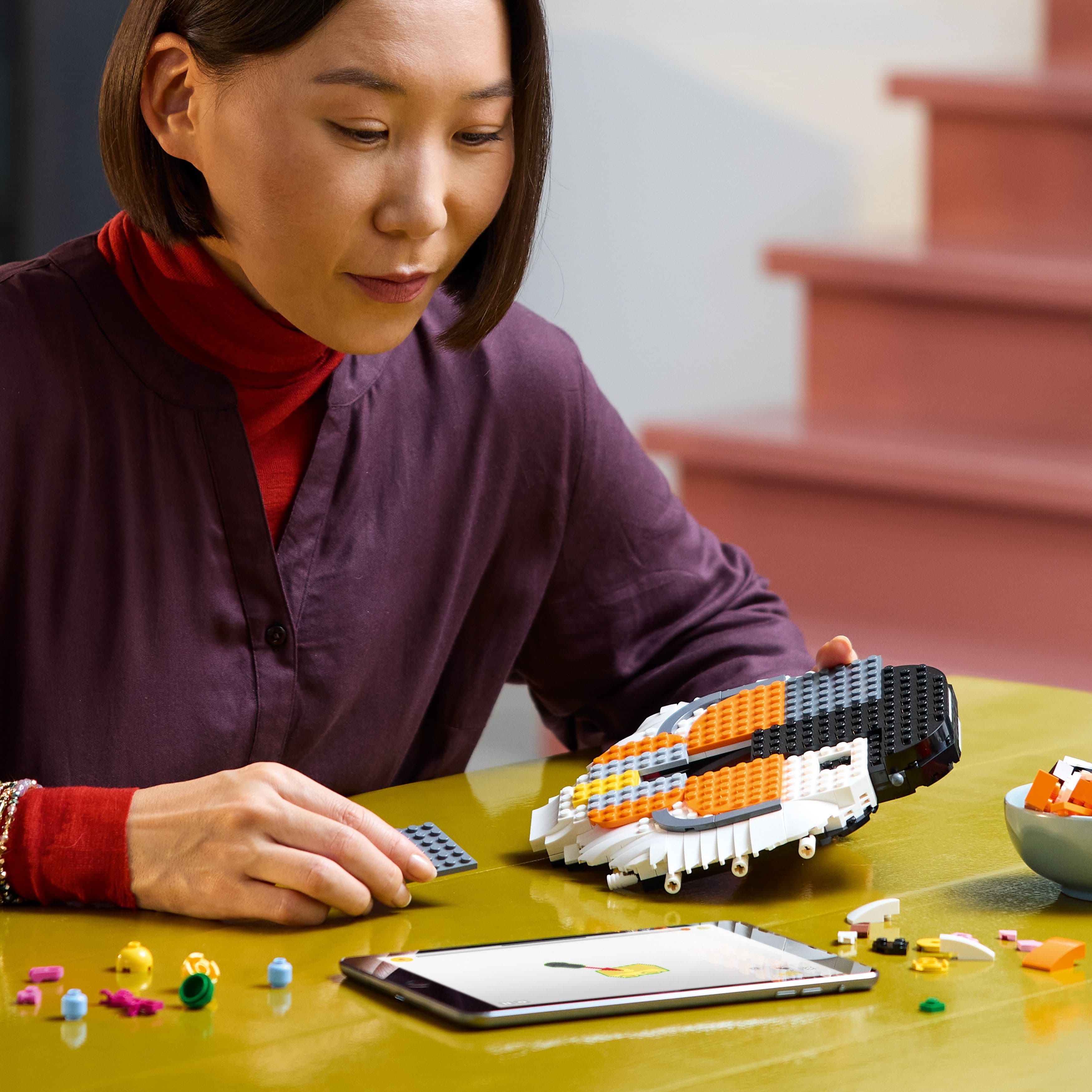 Lego Art 31217 The Fauna Collection - Tiger 3D Wall Art for Ages 18+