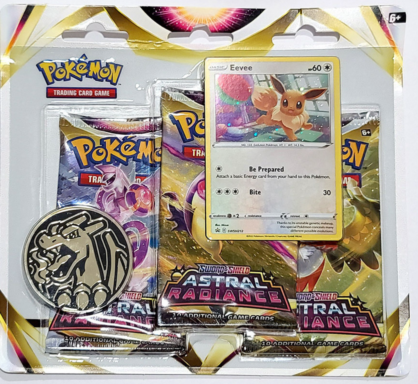 Pokemon Astral Radiance Triple Blister Eevee or Sylveon
