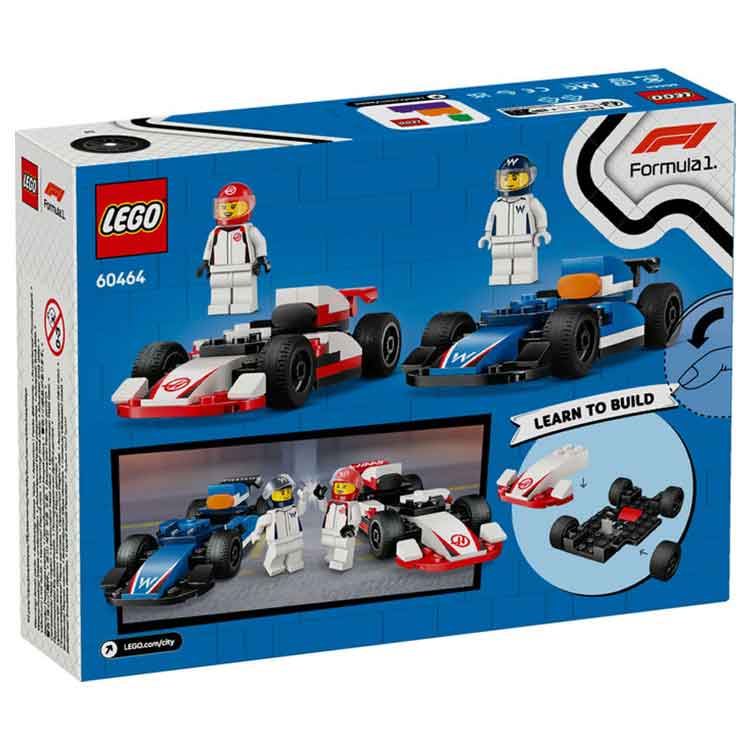 LEGO 60464 F1 Williams Racing & Haas F1 Race Cars