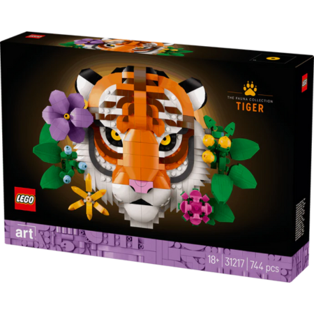 Lego Art 31217 The Fauna Collection - Tiger 3D Wall Art for Ages 18+